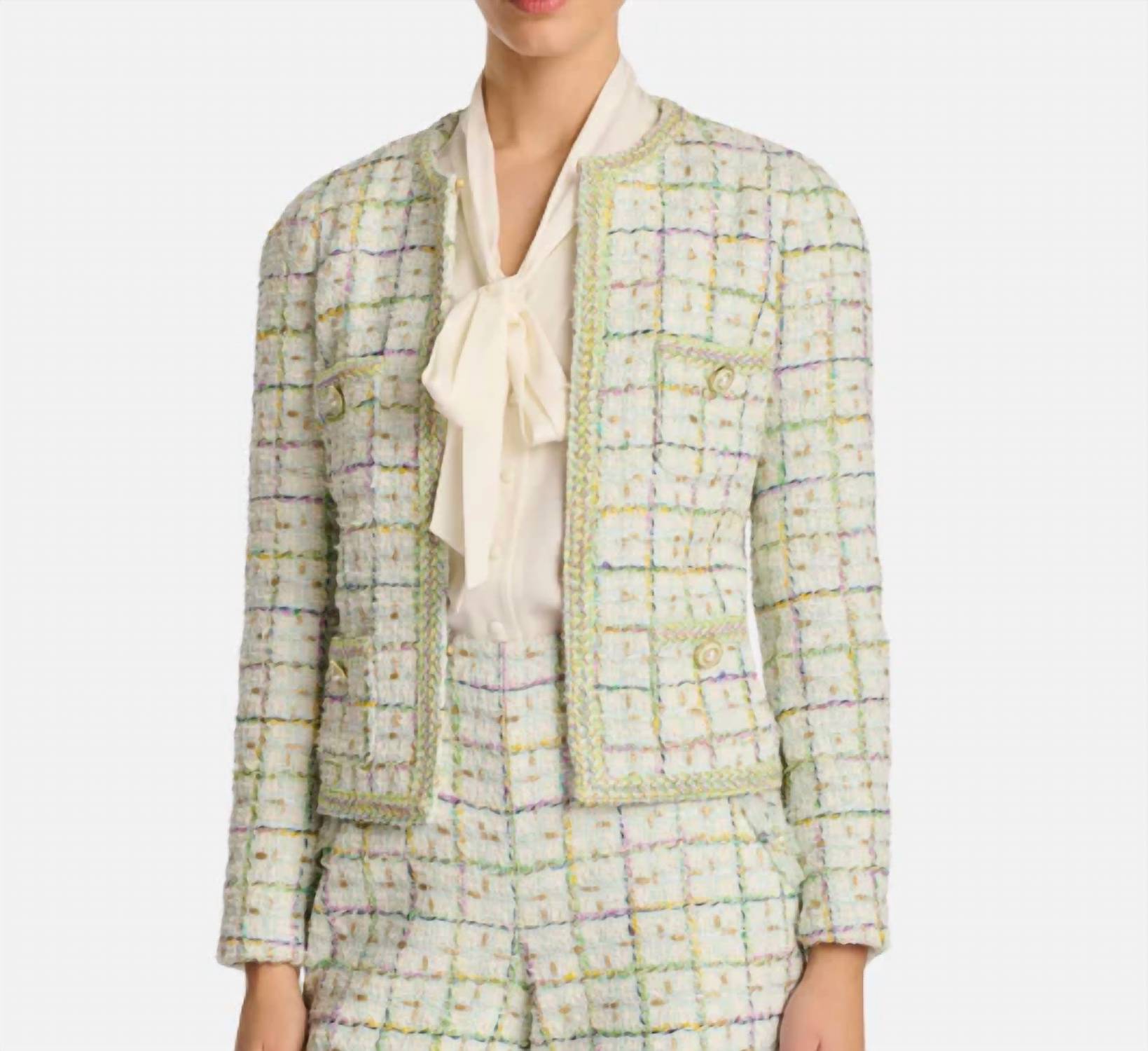 Weill - Tweed Collarless Jacket