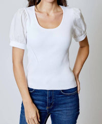 Design History - Puff Sleeve Knit Top