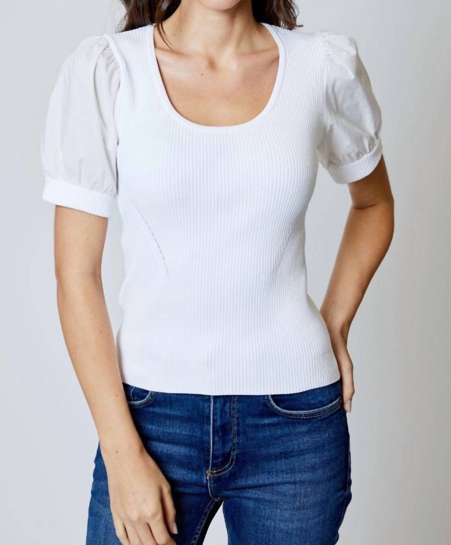 Design History - Puff Sleeve Knit Top