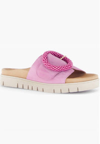 Gabor - Women's Beaded Suede Platform Sandals