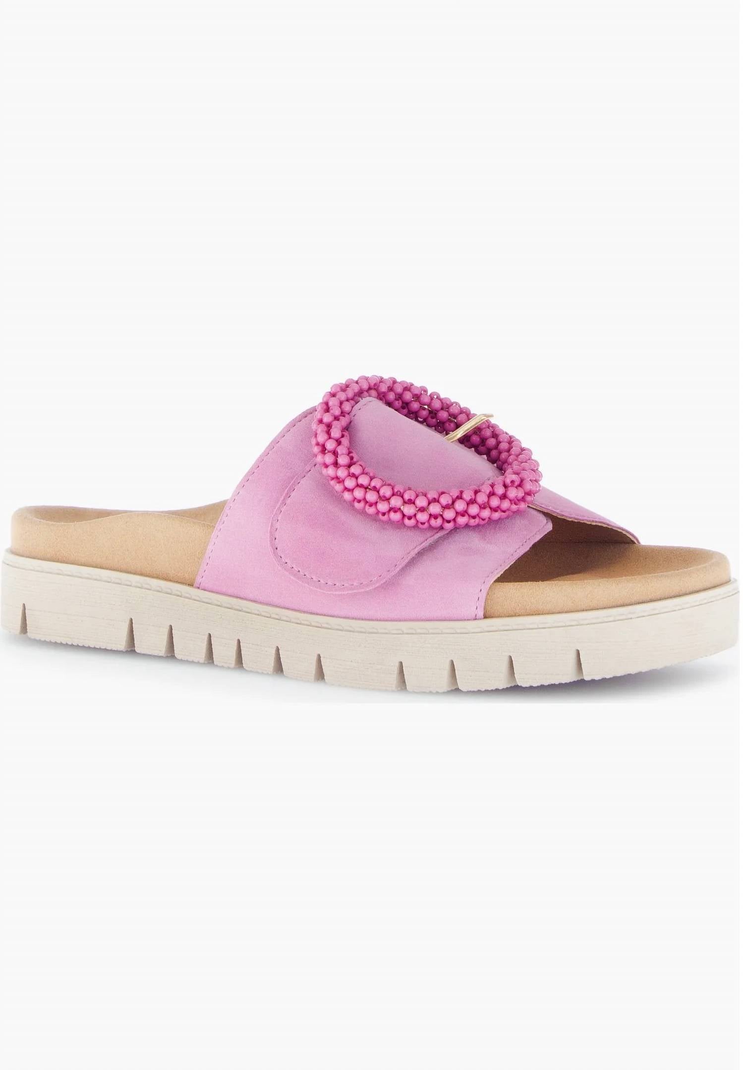 Gabor - Women's Beaded Suede Platform Sandals
