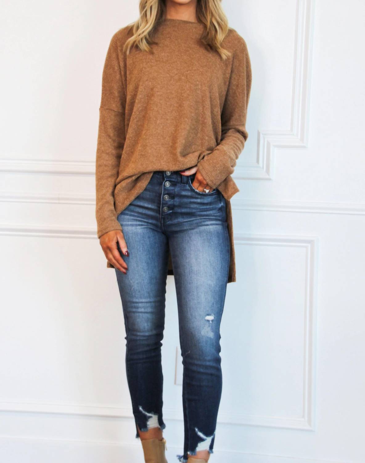 Zenana - Comfy Every Day Ribbed Oversized Lightweight Sweater