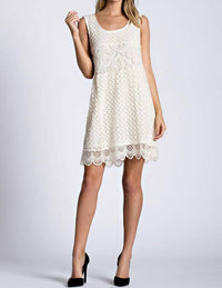 Kori - Lace Detailed Shift Mini Dress