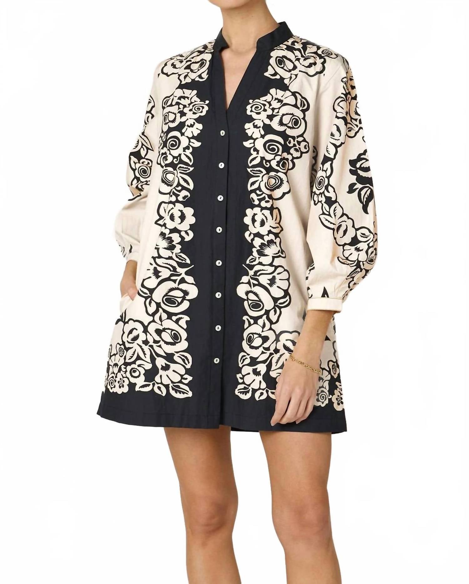 Cleobella Lilian Mini Dress in botanica - women's dress