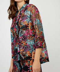 Frank Lyman - Abstract Lightweight Mesh Jacket
