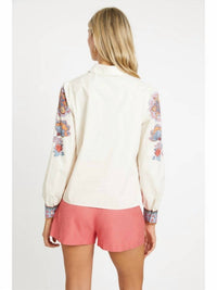 Caballero - Audrey Woodblock Bloom Top