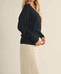 Mustard Seed - V-Neck Sweater Top