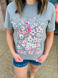 Scripted Pearl - Less of Me More of Him Floral T-Shirt