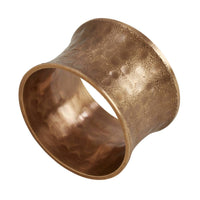 Saro Lifestyle - Hammered Napkin Rings - Set Of 4