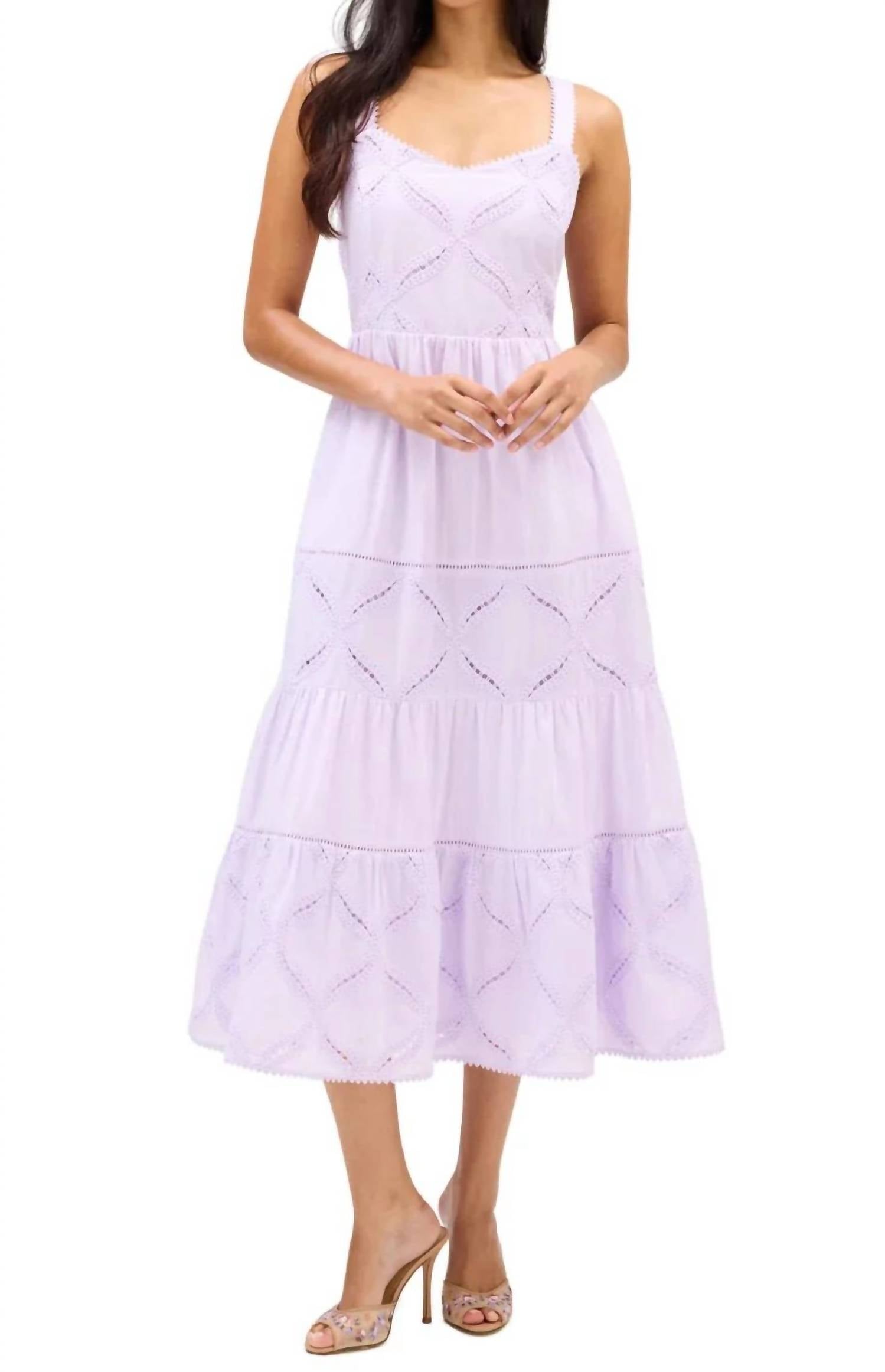 Allison New York - Jade Eyelet Maxi Dress