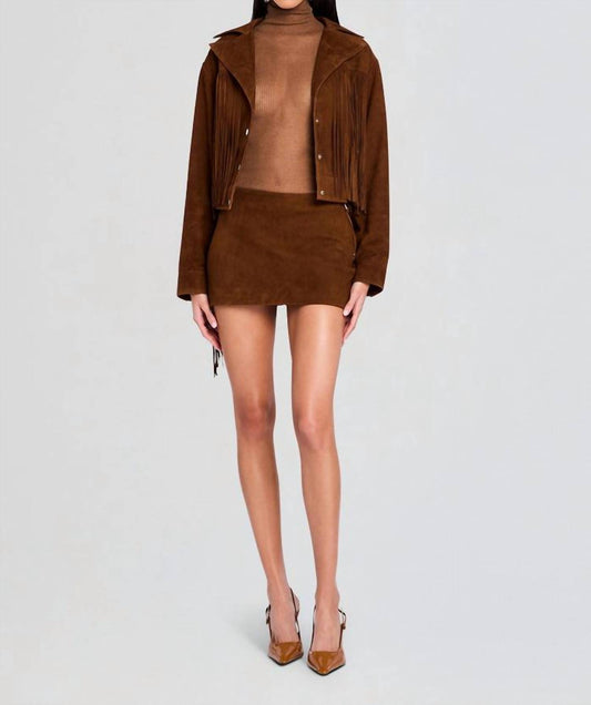 Retrofete - Valerie Suede Mini Skirt