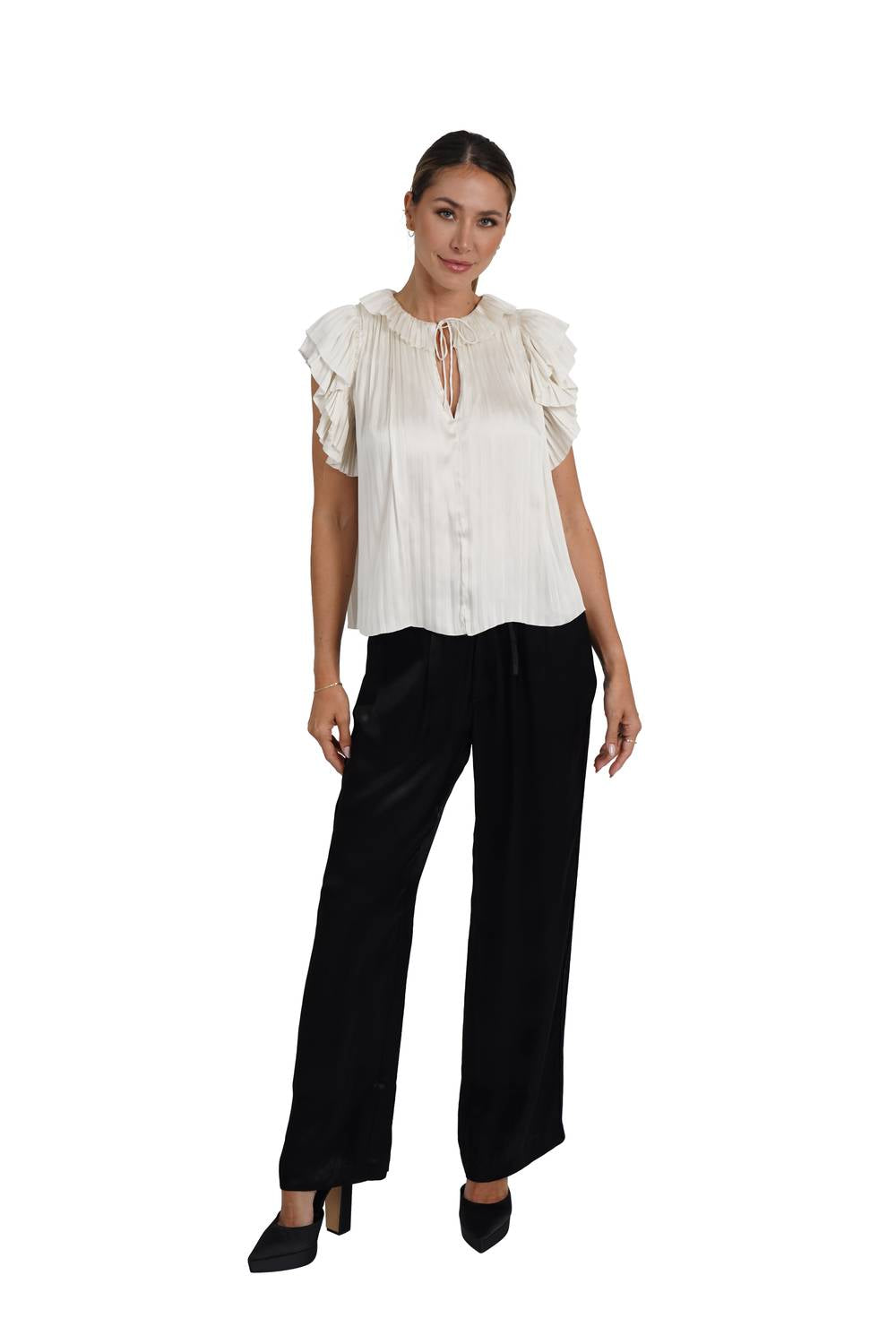 Love Token - Daphne Flutter Sleeve Top