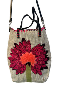En Shalla - Women's Woven Crossbody Bag