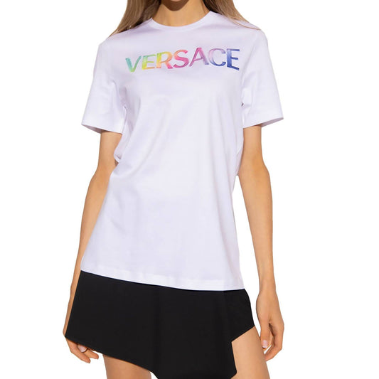 Versace - Logo Embroidered T-shirt