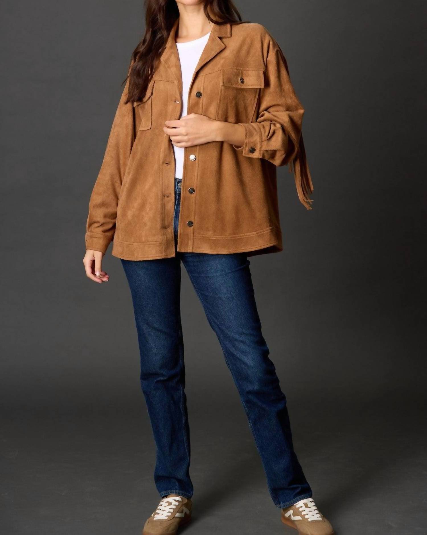 Before You - Fringe Suede Jacket