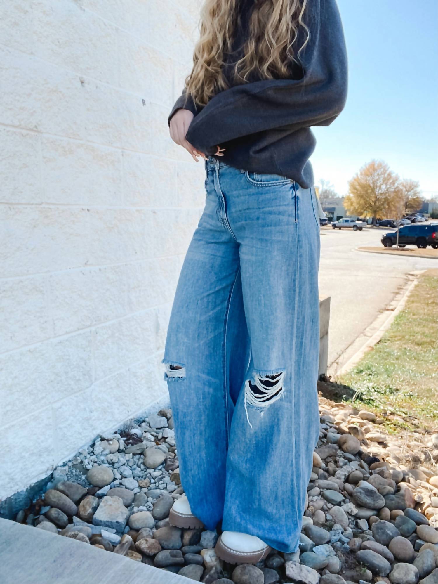 Hidden - Nori Wide Leg Jeans