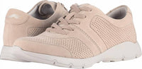 dansko Women's Alissa Milled Nubuck Sneakers in taupe - women's sneaker - detail view