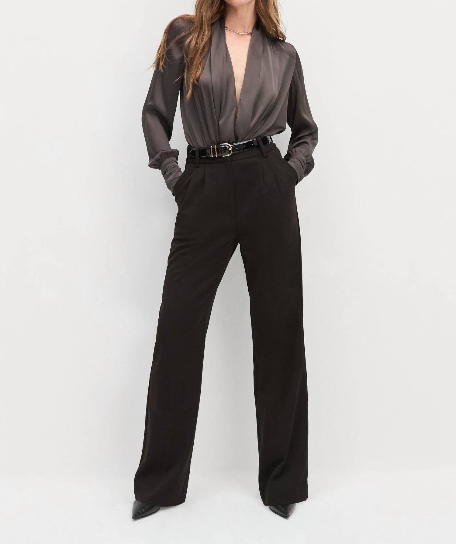 Favorite Daughter - Better-off Satin Bodysuit