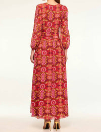 Misa Los Angeles - Bright Floral Midi Dress