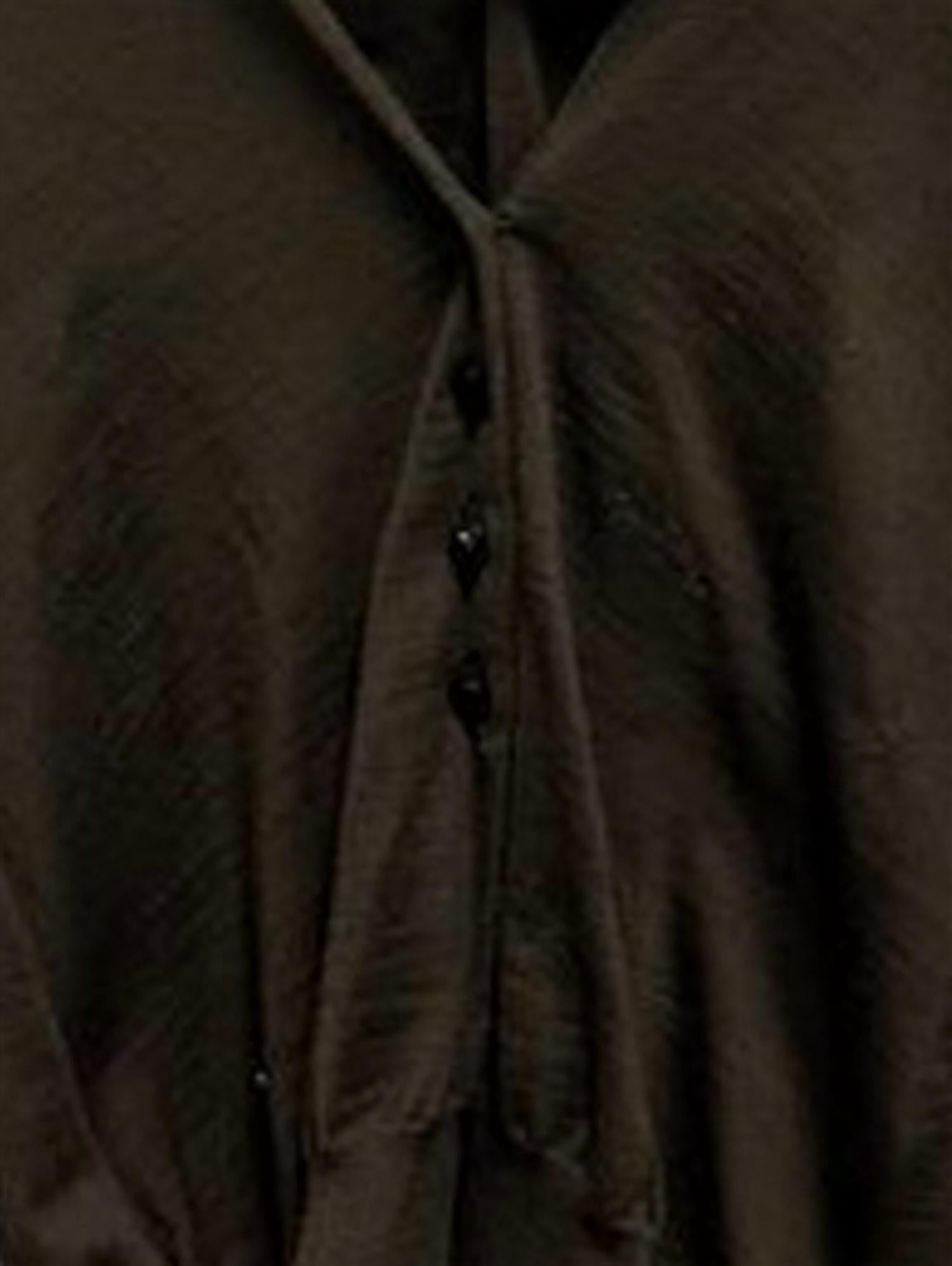 Stella McCartney Women's Long Sleeve V-neck Sweater in brown coffee - women's sweater - detail view