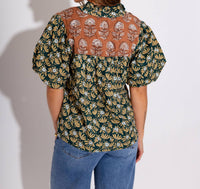 Thml - Floral Affair Neck Tie Top
