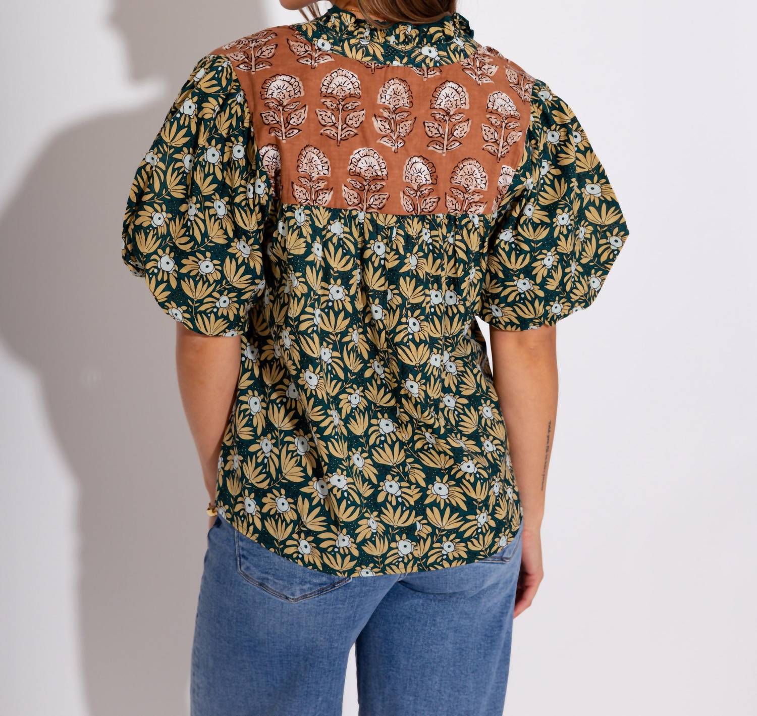 Thml - Floral Affair Neck Tie Top