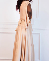 Cinderella Divine - Scarlett Long Sleeve Slit Formal Dress