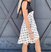 So Me - Fit And Flare Textured Bow Dress