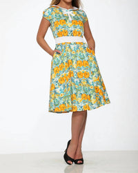 Orchid Bloom - Floral Swing Dress