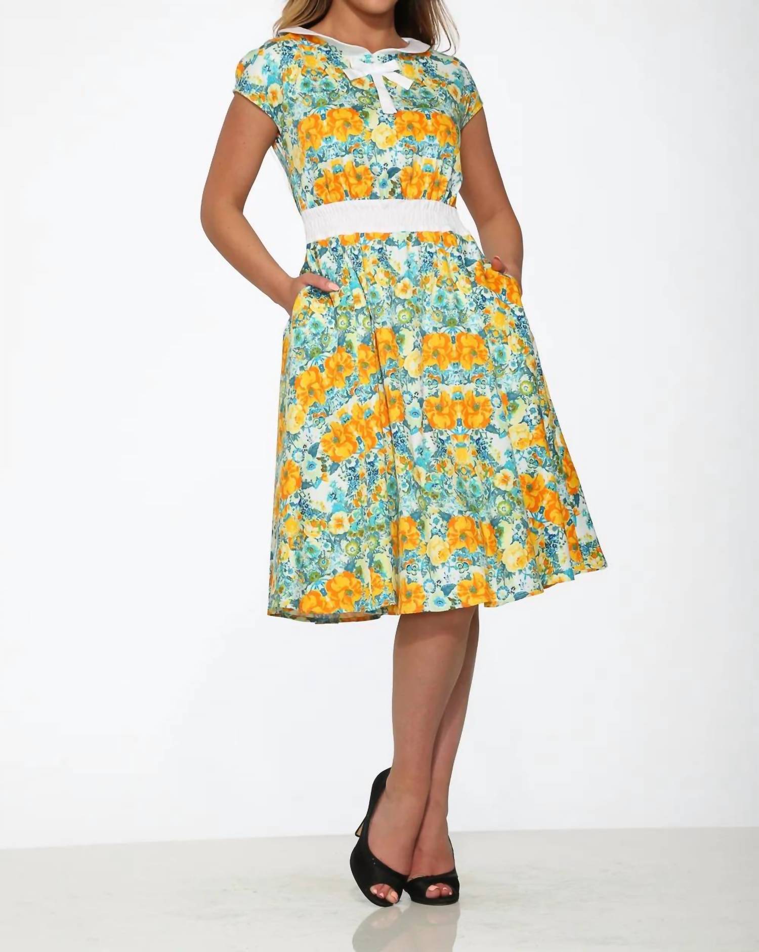 Orchid Bloom - Floral Swing Dress