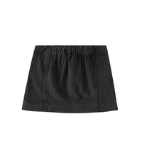 Rylee + Cru Girl's Denver Mini Skirt in washed black - kids' skirt - alternate view