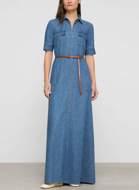 Lafayette 148 - Patch Pocket Maxi Shirtdress
