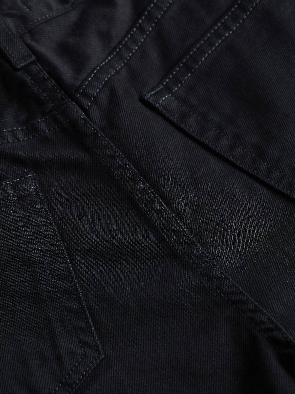 L'Agence Clark Distressed Denim Short in noir destruct - women's shorts - view 4