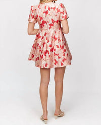 Before You - Floral Jacquard Mini Dress