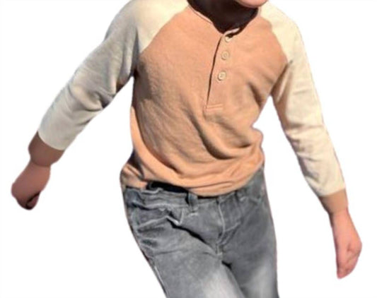 Me & Henry - Boys Lugoff Raglan Henley Top
