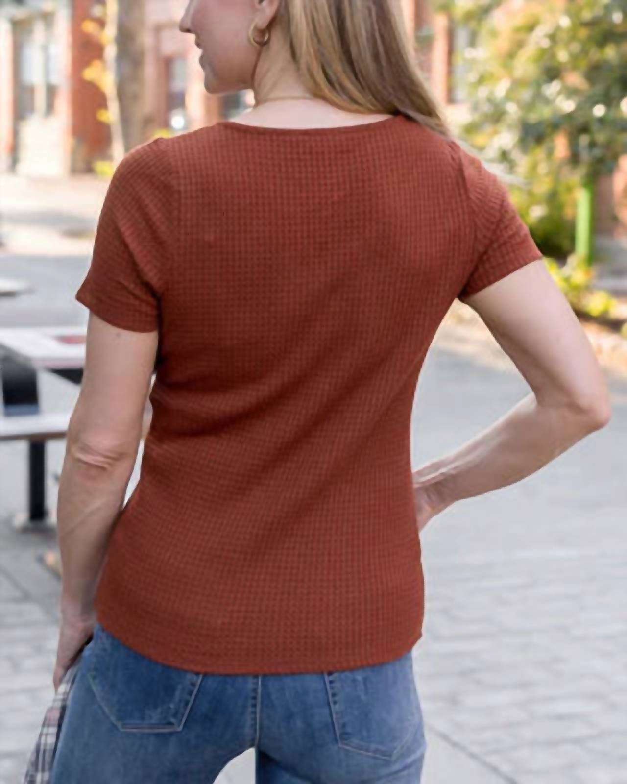 Grace And Lace - Any Day Waffle Tee