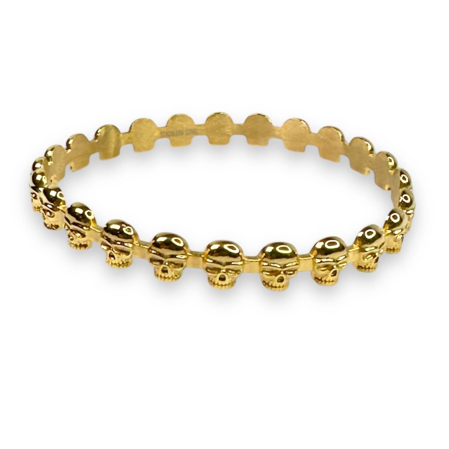 Jagged Halo Jewelry - For Eternity Skull Bangle Bracelet