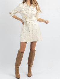 Style U - NASHVILLE CORDUROY MINI DRESS