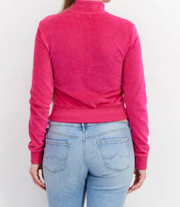 Juicy Couture - Long Sleeve Full Zip Solid Sweatshirt