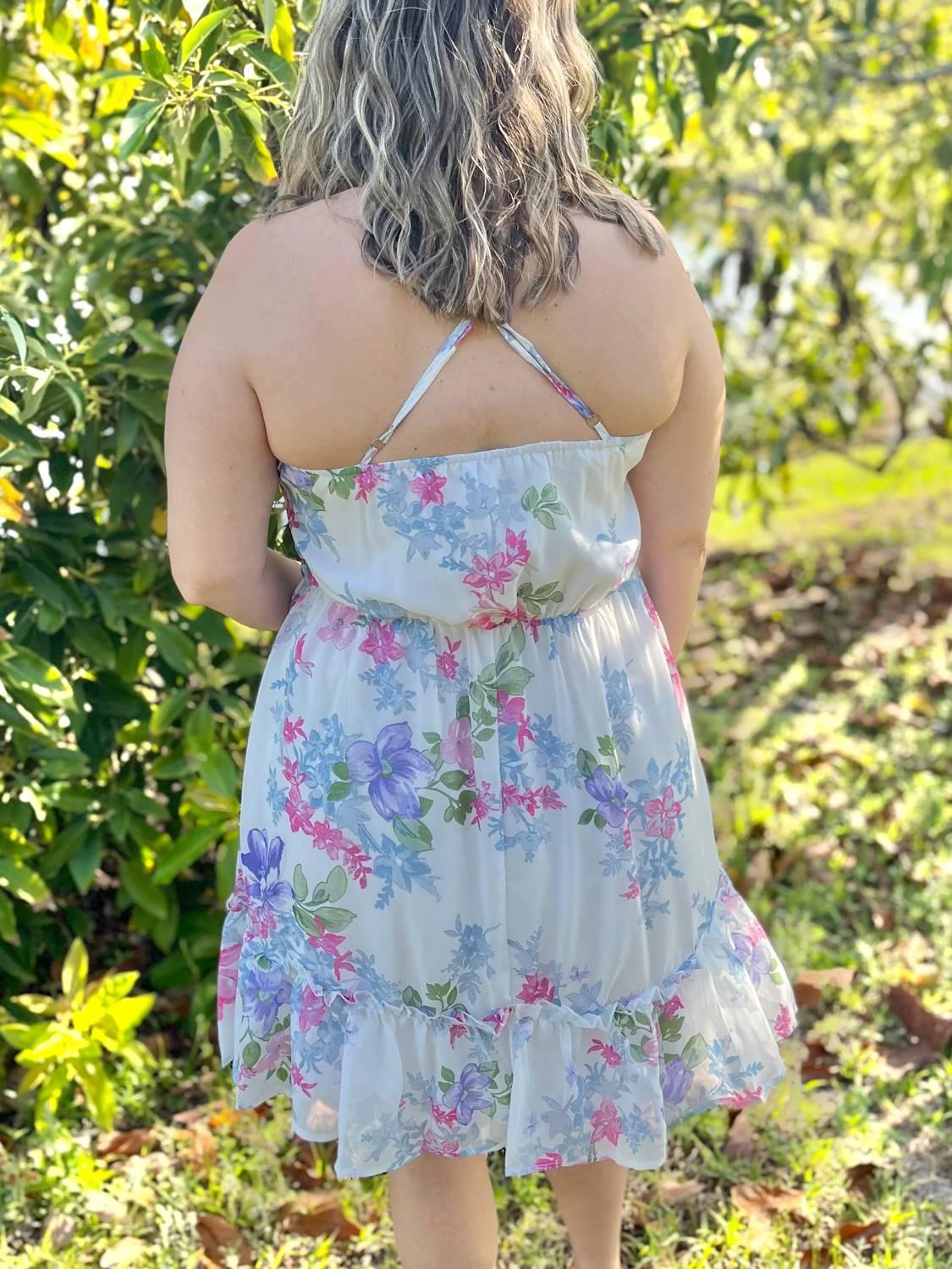 White Birch - Garden Wedding Mini Dress