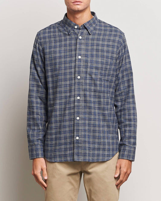 Nn07 - Cohen Brushed Flannel Checked Shirt