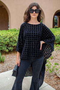 Jennafer Grace - Dottie Burnout Float Scarf Top