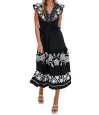 Strut & Bolt - Tell Me Everything Embroidery Midi Dress