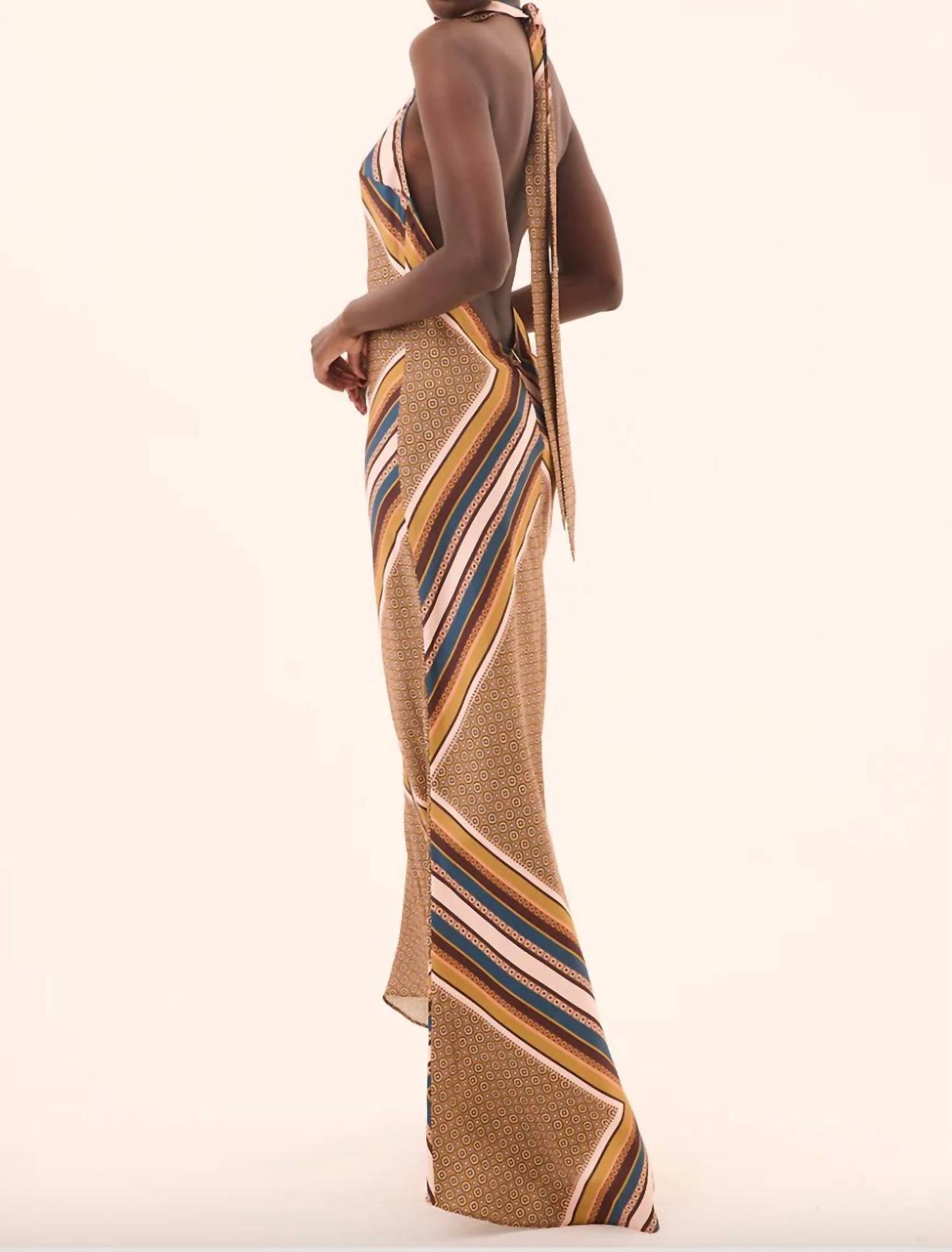 Misa Los Angeles - Minerva Halter Maxi Dress