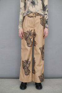Las Sureñas - Toile De Jouy Wool Pant