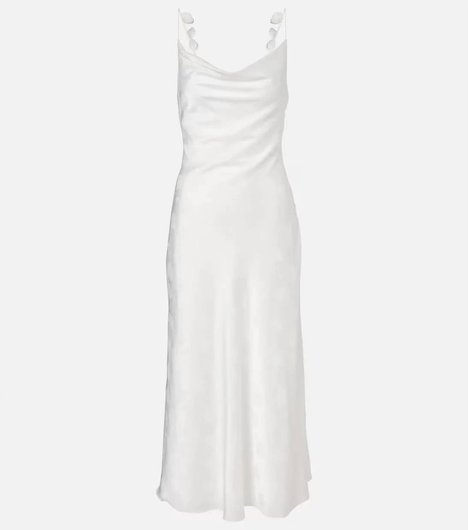 Rotate - Satin Midi Slip Dress
