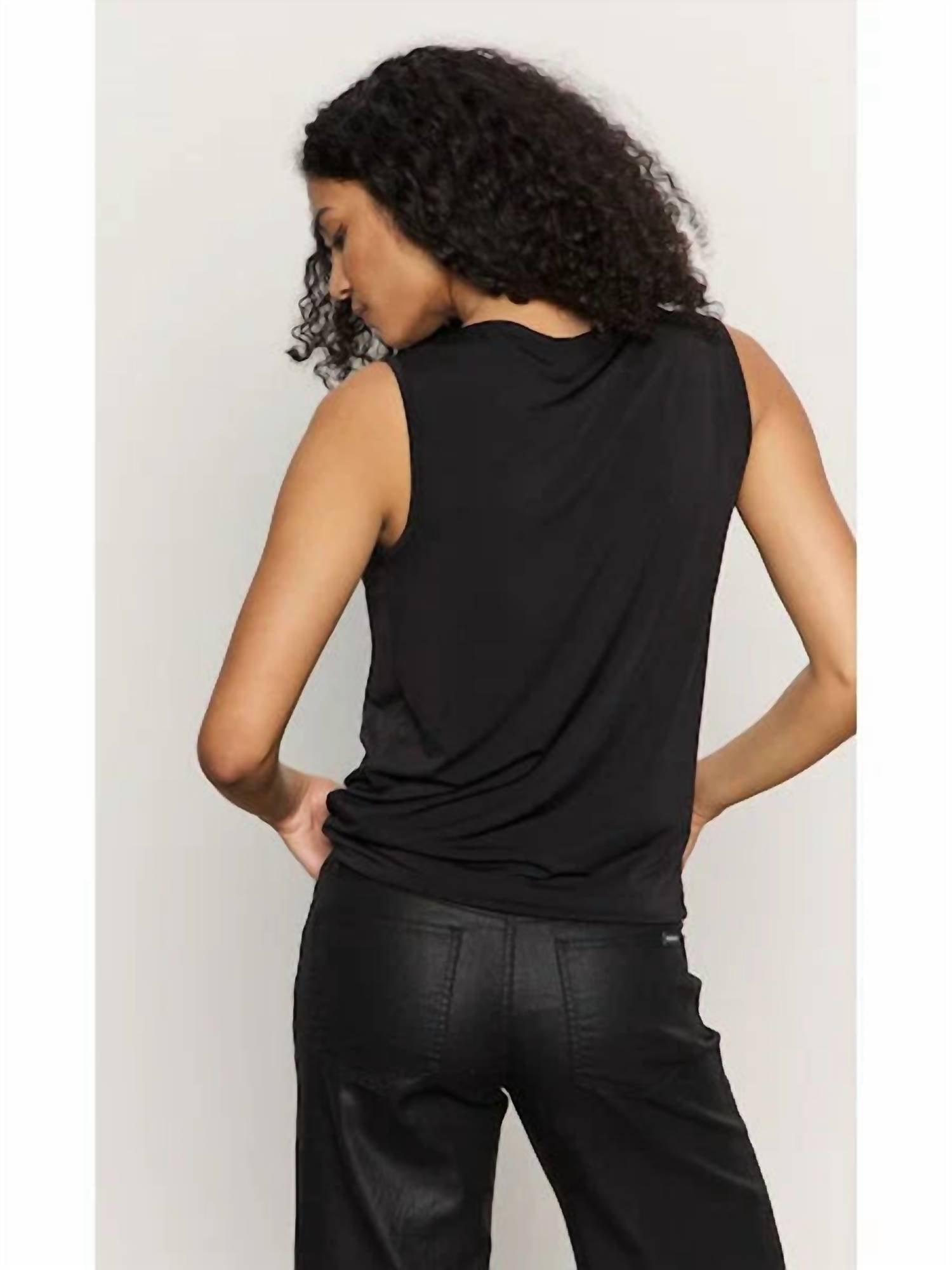 Sanctuary - Soft Cowl Shell Sleeveless Top