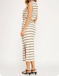 Strut & Bolt - Stripe Expectations Knit Midi Dress