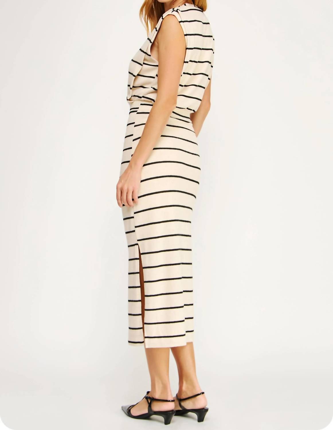 Strut & Bolt - Stripe Expectations Knit Midi Dress