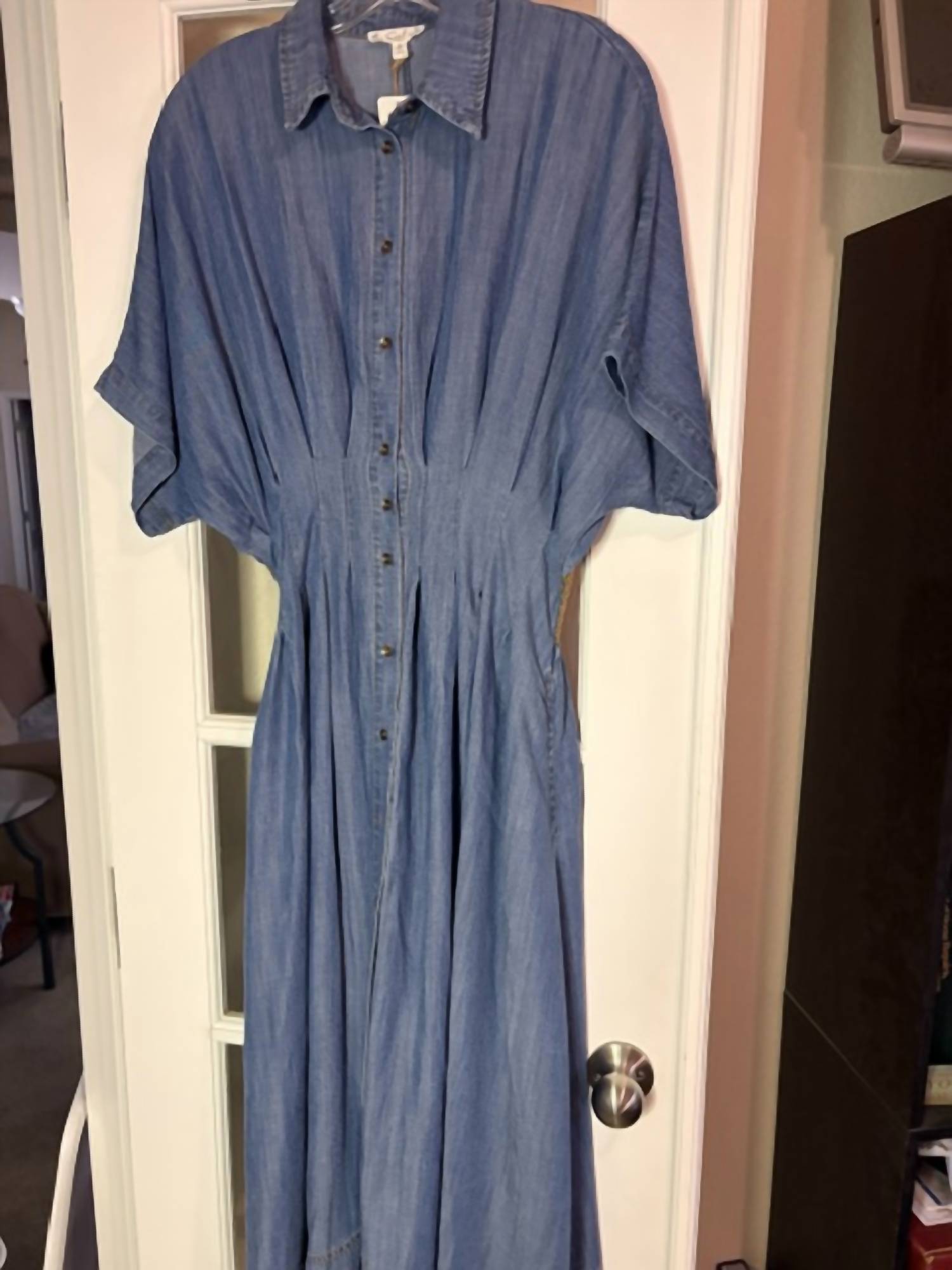 Easel - STRETCHY DENIM DRESS